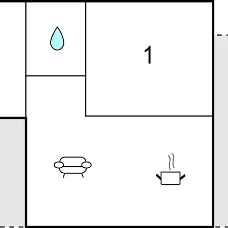 בית נופש 2 Bedroom In *